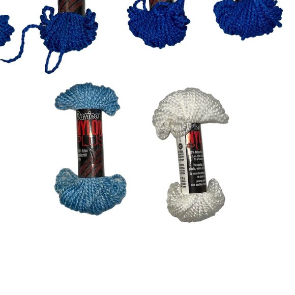 Vintage New Used Darice Needle Craft Yarn Nylon Plus 20 Yards Extra Strength - Picture 5 of 5